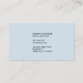 Creative Professional Honeycomb Gradient Blue Visitekaartje (Achterkant)