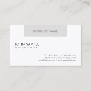 Creative Professional Modern Design Clean Plain Visitekaartje