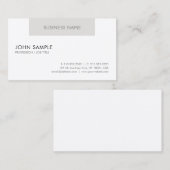 Creative Professional Modern Design Clean Plain Visitekaartje (Voorkant / Achterkant)
