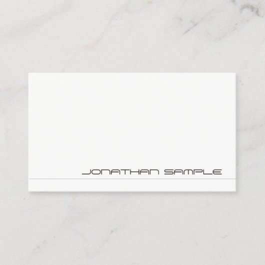 Creative Professional Modern Minimal Unieke Visitekaartje (Voorkant)
