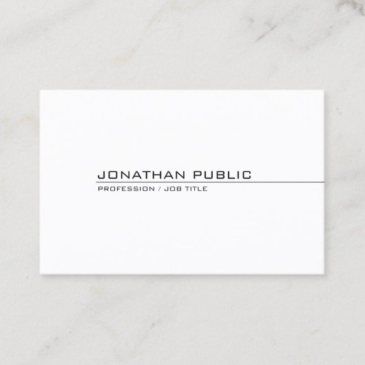 Creative Professional Modern Minimalistisch Visitekaartje (Voorkant)