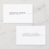 Creative Professional Modern Minimalistisch Visitekaartje (Voorkant / Achterkant)