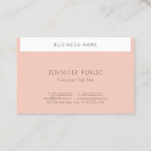 Creative Professional Modern Simple Design Trendy Visitekaartje (Achterkant)