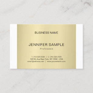 Creative Professional Plain Modern Elegant Gold Visitekaartje