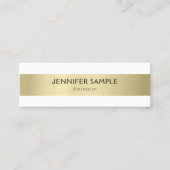 Creative Professional Simple Plain Gold Modern Mini Visitekaartje (Voorkant)