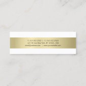 Creative Professional Simple Plain Gold Modern Mini Visitekaartje (Achterkant)