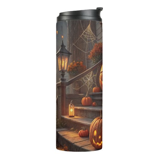 Creative Pumpkin Decorations for a Spooky Hallowee Thermosbeker (Gedraaid links)