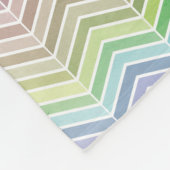 Creative Rainbow en gestructureerd Chevron Pattern Fleece Deken (Hoek)
