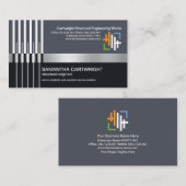 Creative Re-bar Stripes Steel Column Engineering Visitekaartje (Voorkant / Achterkant)