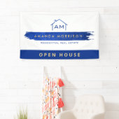 Creative Realtor Real Estate Home Paint Blue Spandoek (Insitu)
