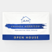 Creative Realtor Real Estate Home Paint Blue Spandoek (Horizontaal)