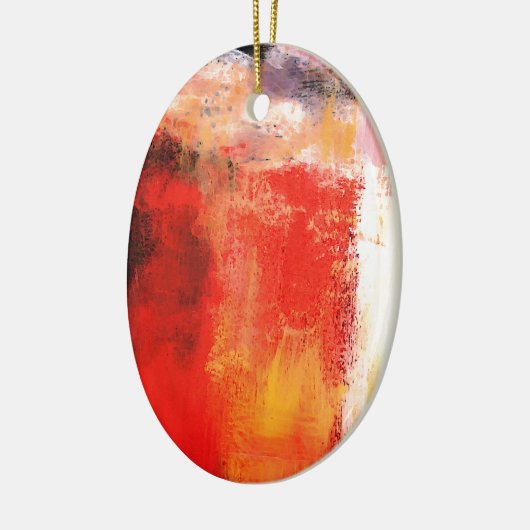 Creative Red Abstract Keramisch Ornament (Links)