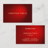 Creative Red Damask Gold Sjabloon Moderne elegant Visitekaartje (Voorkant / Achterkant)