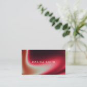 Creative Red Ombre Uniek Visitekaartje (Staand voorkant)