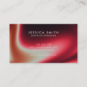 Creative Red Ombre Uniek Visitekaartje (Achterkant)