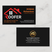 Creative Red Roof Signage Roofing Visitekaartje (Voorkant / Achterkant)