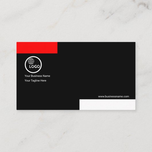 Creative Red Structure Lines Engineer Visitekaartje (Achterkant)