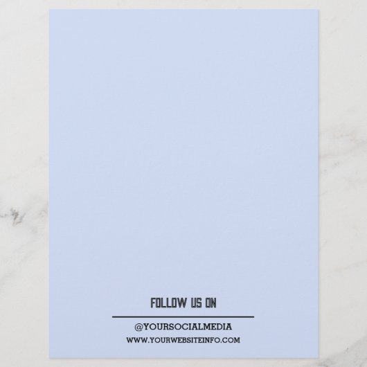 Creative Restaurant Menu Food (Achterkant)