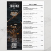 Creative Restaurant Menu voor- en achterzijde (Achterkant)