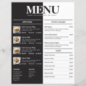 Creative Restaurant Menu voor- en achterzijde (Voorkant)