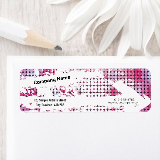 Creative Return Address Label - Retro Vibes (C) (Insitu)