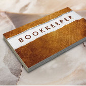 Creative Ripped Paper Bookkeeper Visitekaartje
