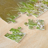 Creative river bridge green photopuzzle puzzel (Zijkant)