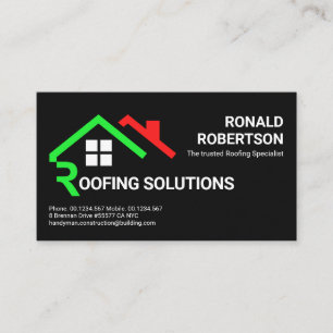 Creative Roof Signage Handyman Visitekaartje