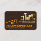 Creative Rooftop Construction Tools voor houtlagen Visitekaartje (Voorkant)