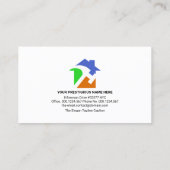 Creative Rooftop Handyman Tools Building Visitekaartje (Achterkant)