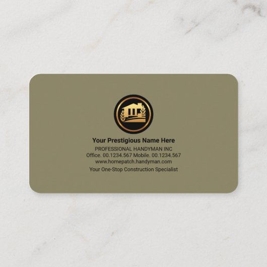 Creative Rooftop Letter-R-beugel Visitekaartje (Achterkant)