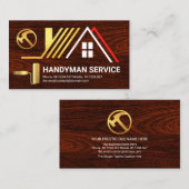 Creative Rooftop on Timber Wood Handyman Builder Visitekaartje (Voorkant / Achterkant)