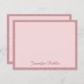 Creative Roos Gold Glitter Handgeschreven Sjabloon (Voorkant / Achterkant)