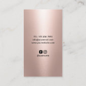 Creative Roos Gold Splash Camera Fotografie Visitekaartje (Achterkant)