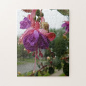 Creative roze fuchsia flower foto puzzel legpuzzel (Verticaal)