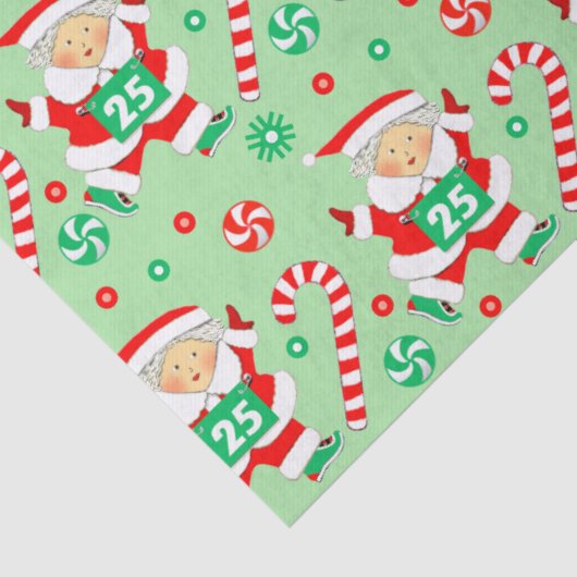 Creative Running Runner Holiday Gift Tissuepapier (Detail)