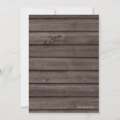 Creative Rustic Wood Engagement Party Kaart (Achterkant)