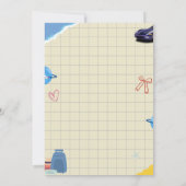 Creative Scrapbook Vision Board Girls Night Party Kaart (Achterkant)