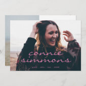 Creative Script Designer Afstudeerder Afstuderen t Aankondiging (Voorkant / Achterkant)