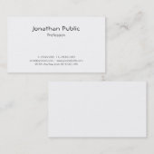 Creative Script Modern Minimalist Plain Luxury Visitekaartje (Voorkant / Achterkant)