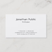 Creative Script Modern Minimalist Plain Luxury Visitekaartje (Voorkant)