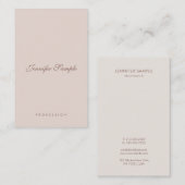 Creative Script Modern Professional Clean Sjabloon Visitekaartje (Voorkant / Achterkant)