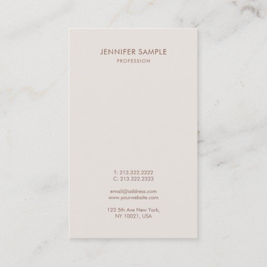 Creative Script Modern Professional Clean Sjabloon Visitekaartje (Achterkant)