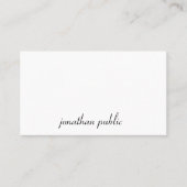 Creative Script Text Simple Modern Professional Visitekaartje (Voorkant)