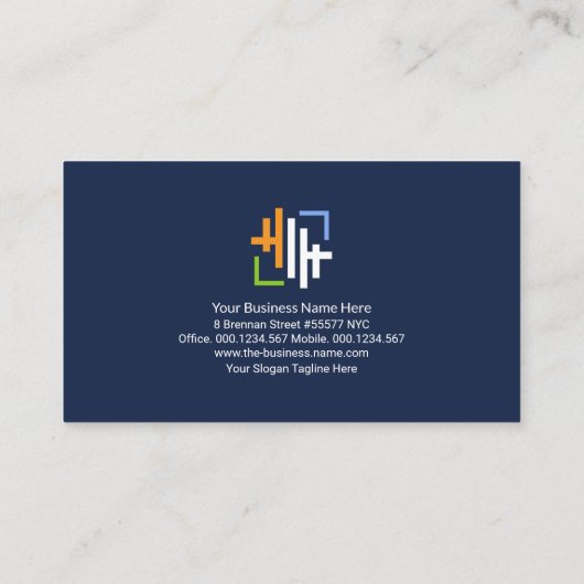 Creative Silver Re-bar Kolommen Civiele Techniek Visitekaartje (Achterkant)