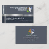 Creative Silver Re-bar Kolomtechniek Visitekaartje (Voorkant / Achterkant)