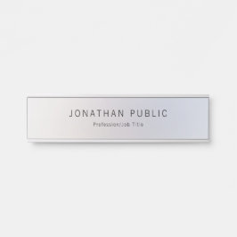 Creative Silver Sjabloon Moderne Professional Deurbordje