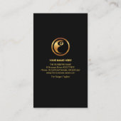 Creative Simple Black Tuxedo Motivatie luidspreker Visitekaartje (Achterkant)