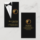 Creative Simple Black Tuxedo Motivatie luidspreker Visitekaartje (Voorkant / Achterkant)