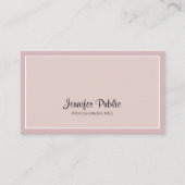 Creative Simple Design Elegant Colors Modern Visitekaartje (Voorkant)